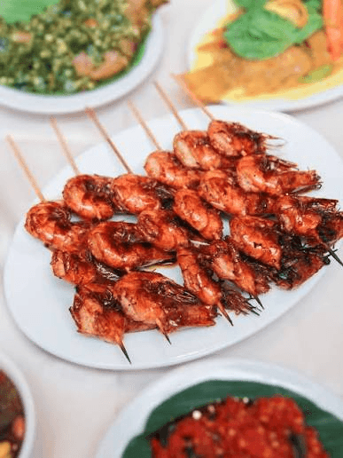 Sate Udang Goreng